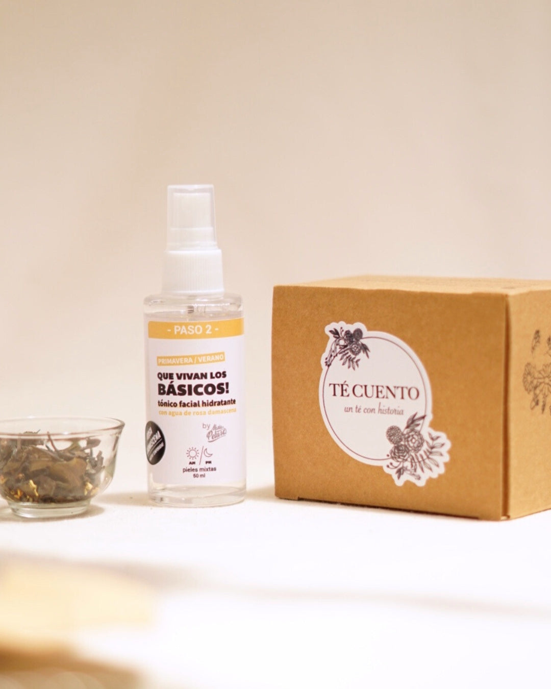 Té Blanco Bai Mu Dan y Osmantus + Tónico Hidratante Primavera / Verano