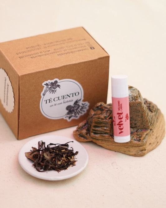 Té Blanco Bai Mu Dan y Osmantus + Velvet bálsamo labial